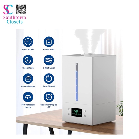 6L NWT Humidifiers for Bedroom Large Room. - Picture 1 of 12